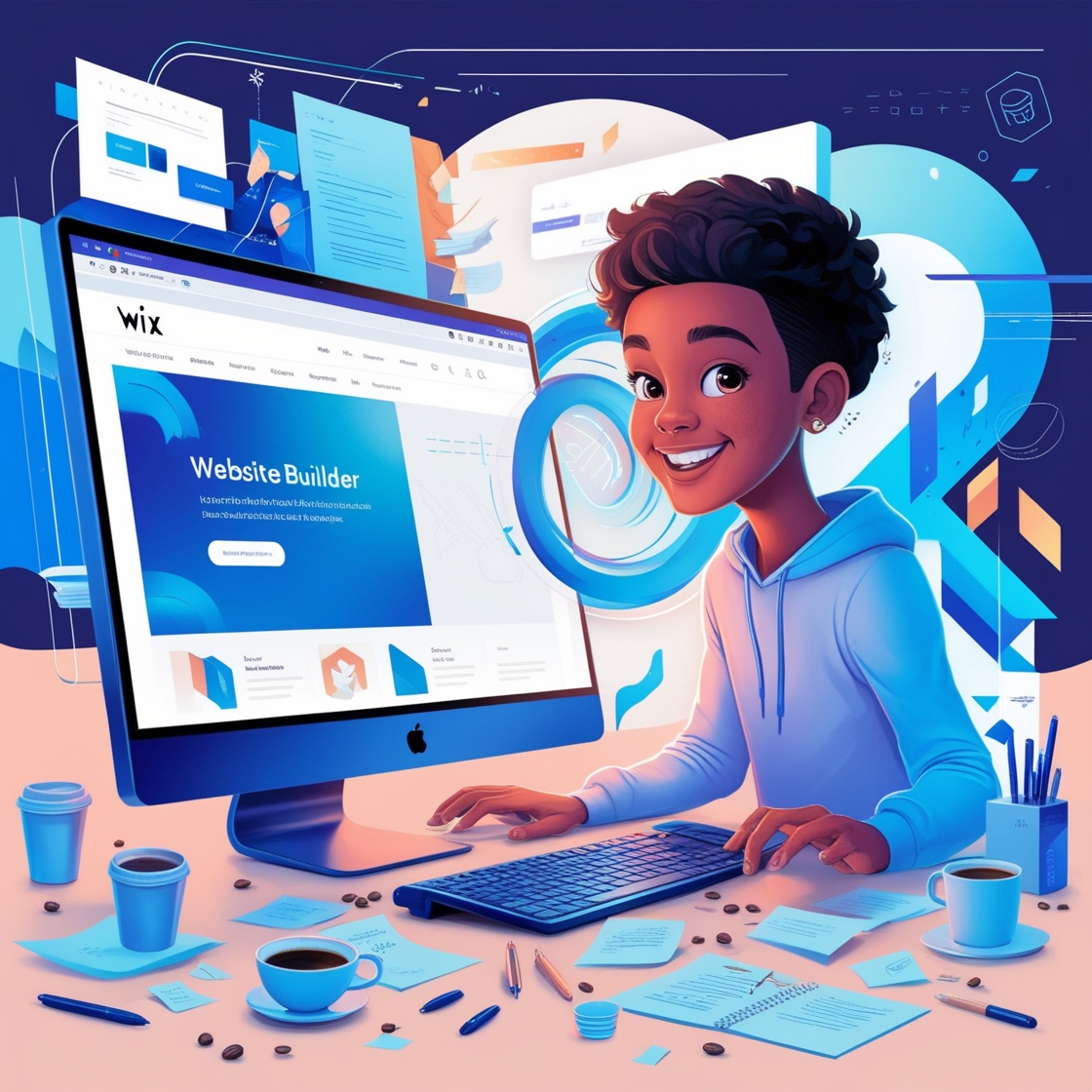 Create your website on Wix - make money online by blogging