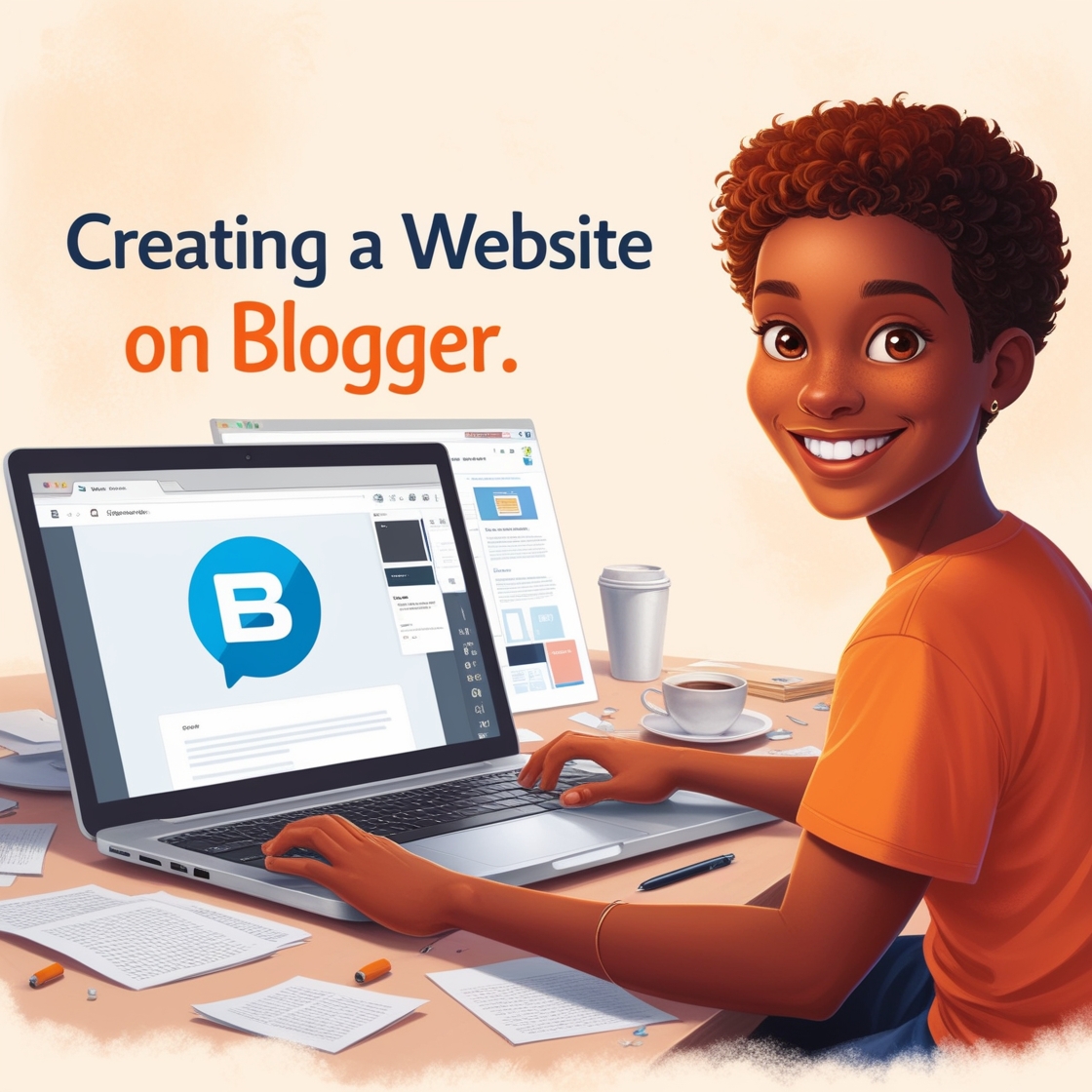 Create your website on Blogger - make money online by blogging